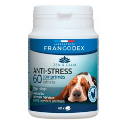 Francodex Comprimés Anti-Stress Décontractants 60 comprimés pour chiens Accueil