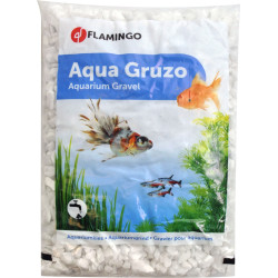 Flamingo Gruzo white gravel 1 kg for aquarium Soils, substrates