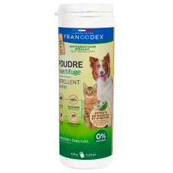 Francodex Insektenschutzpulver 150 g für Hunde und Katzen FR-175229 Schädlingsbekämpfungspulver