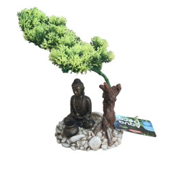 Bonsai Boeddha verspreider. 14.5 x 12 x 20 cm. aquarium decoratie zolux ZO-353830 Statue