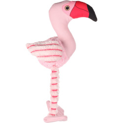 FL-522350 Flamingo Juguete Flamingo rosa 35 cm para perros Peluche para perros