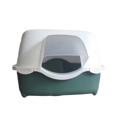 Toaleta zewnętrzna dla kota 56 x 55 x 39 cm zielona ZO-590008VER Stefanplast
