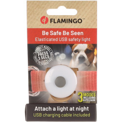 Flamingo Lampe de sécurité Logan pour collier chien Sécurité chien