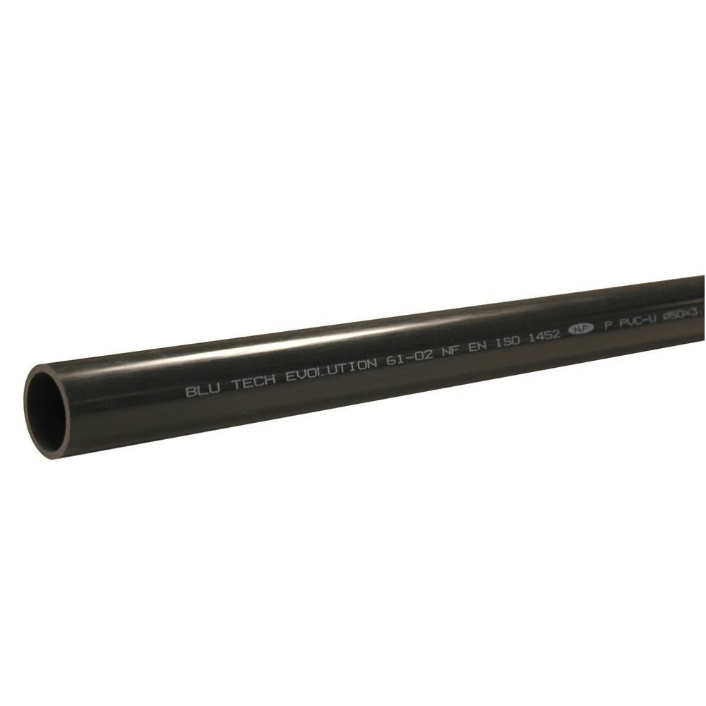 Interplast Tube ø 50 mm, length 2m PVC pressure rigid PVC pipe