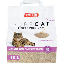 zolux Litière minérale agglomérante légère 10 litres soit 7,18 kg pour chat Litiere