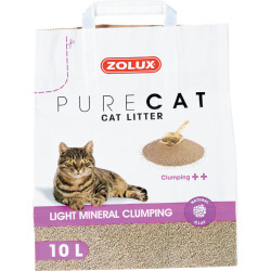 zolux Lettiera minerale leggera e agglomerante 10 litri o 7,18 kg per gatti ZO-476312 Cucciolata