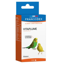FR-174047 Francodex Alimento complementario Vitaplume para pájaros, frasco 15 ml Complemento alimenticio