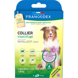 Insectenwerende Halsband 75 cm versterkte formule voor honden vanaf 20 kg Francodex FR-175484 halsband voor ongediertebestrij...