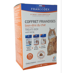 FR-171053 Francodex Golosinas en una caja de bienestar para gatos Golosinas para gatos