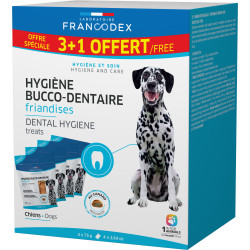 Francodex Pack Oral Hygiene Treats 4 x 75g for Dogs Tooth care for dogs