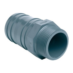 jardiboutique Filettatura 3/4 maschio e attacco per tubo flessibile da 25/27 mm JB-RERPGE025C RACCORDO A PRESSIONE IN PVC