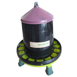 Gasco Futternapf aus recyceltem Kunststoff auf Füßen 8 kg Zufallsfarbe für Geflügel GA-70186 Futterhaus