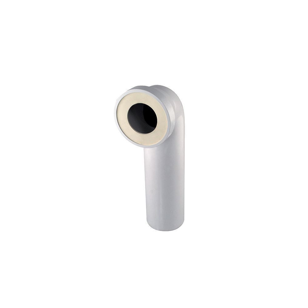 Interplast White PVC long bent pipe for WC diam.100 Plumbing