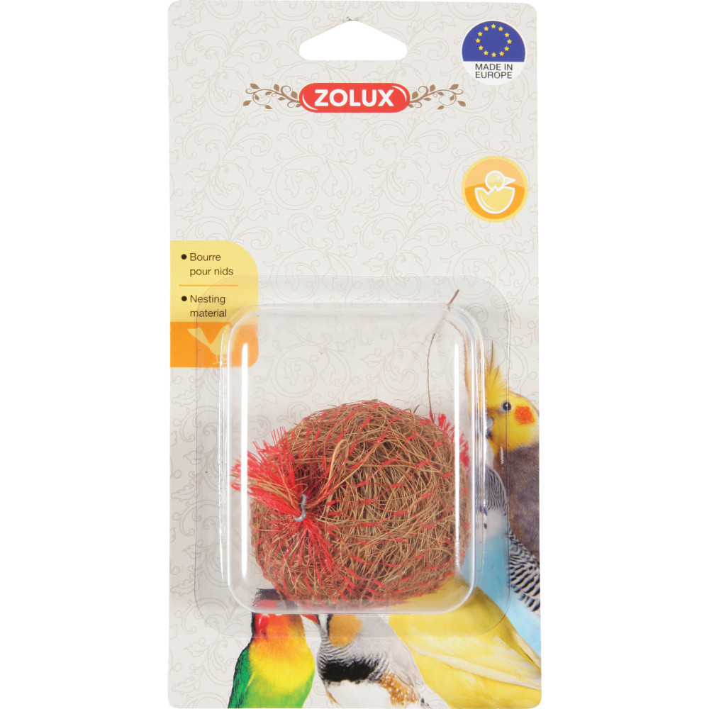 zolux Coconut fiber 19 g ø 6 cm stuffing for bird's nest Bird nest product