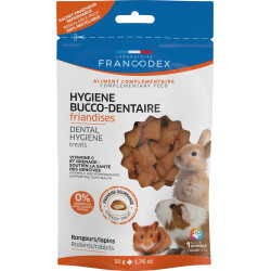 FR-174133 Francodex Golosinas de higiene bucal 50 g para roedores y conejos Aperitivos y suplementos