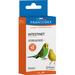 Francodex Intestinet maintient l'équilibre digestif 10 g pour oiseaux Complément alimentaire