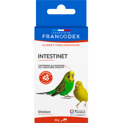 Intestinet onderhoudt het spijsverteringsevenwicht 10 g voor vogels Francodex FR-174042 Voedingssupplement