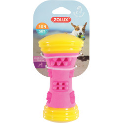Sunset Dumbbell Toy 15 cm cor-de-rosa para cães ZO-479112ROS Brinquedos de ranger para cães