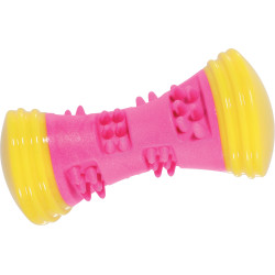 Sunset Dumbbell Toy 15 cm roze voor honden zolux ZO-479112ROS Piepende speeltjes voor honden