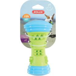 Sunset Dumbbell Toy 15 cm groen voor honden zolux ZO-479112VER Piepende speeltjes voor honden