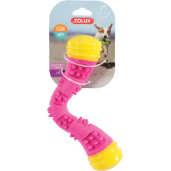 zolux Boomerang Sunset 23 cm rosa Hundespielzeug ZO-479113ROS Quietschspielzeug für Hunde