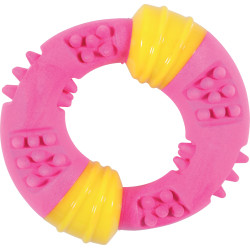 zolux Spielzeug Ring Sunset 15 cm rosa für Hunde ZO-479114ROS Quietschspielzeug für Hunde