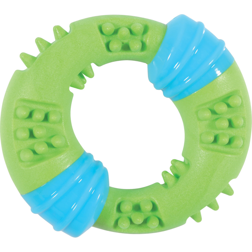 zolux Sunset ring toy 15 cm green for dog Squeaky toys for dogs