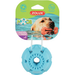Moos bal speelgoed ø8 cm TPR blauw drijvend voor honden zolux ZO-479090BLE Hondenballen