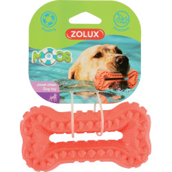 zolux Os Moos Giocattolo galleggiante in TPR per cani 13 cm x 2,5 cm ZO-479092COR Giocattolo per cani