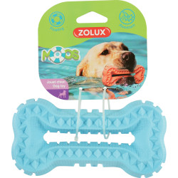 zolux Jouet Os Moos TPR flottant bleu 16 cm x 3 cm pour chien Balles pour chien