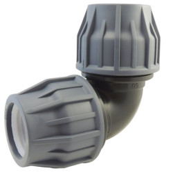 jardiboutique Compression elbow 90° diam. 50 for swimming pool pipe Compression fitting