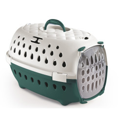 Stefanplast Cage de transport Smart chic verte max 6 kg pour petit chien et chat Cage de transport