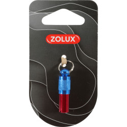 zolux 1 Blue and red address tube for dog or cat collar Address door