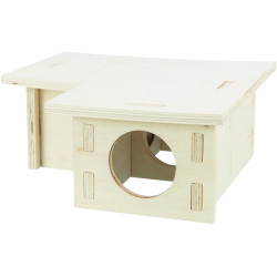 Trixie 3-chamber nesting house 30 x 12x 30 cm for large hamsters, dgues Cage accessory