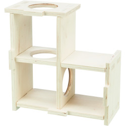 Trixie 3-chamber nesting house 30 x 12x 30 cm for large hamsters, dgues Cage accessory
