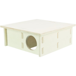 Trixie Maison emboitable 4 chambres 25 x 10 x 25 cm pour souris, hamsters Accessoire de cage