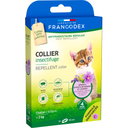 Francodex Collier anti puce Insectifuge Chatons de moins de 2 kg Antiparasitaire chat
