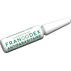 Francodex 4 Pipettes Insectifuges Chiots, petits Chiens de moins de 10 kg formule renforcée Pipettes antiparasitaire