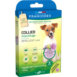 Francodex Collier anti puce Insectifuge 35 cm Chiots de moins de 10 kg collier antiparasitaire