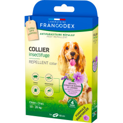 Francodex Collier anti-puce Insectifuge 60 cm Chiens de 10 kg à 20 kg collier antiparasitaire