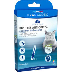 4 Kalmerende pipetten tegen stress en welzijn voor katten Francodex FR-175323 Gedrag