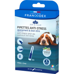 4 pipetas anti-stress calmantes e de bem-estar para cães FR-175324 Anti-Stress