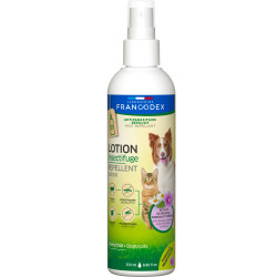 FR-175494 Francodex Loción repelente de insectos 250 ml fórmula reforzada Para perros y gatos antiparasitario