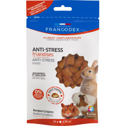 Francodex Anti-Stress-Leckerli Apfelgeschmack 50 g für Nager und Kaninchen FR-174134 Snacks und Ergänzung