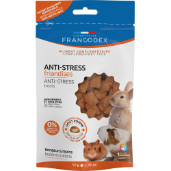 Francodex Friandises Anti-Stress gout pomme 50 g pour rongeurs et lapins Snacks et complément