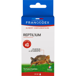 Francodex Reptil'ium 24 ml solidité de la carapace et du squelette pour tortue et reptile Nourriture
