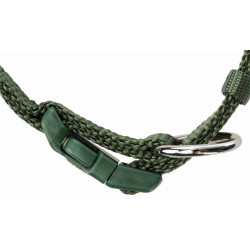 Trixie Collar size S-M with green anti-pull buckle. Necklace