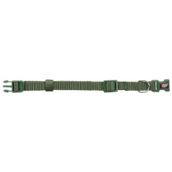 Halsband maat S-M met groene anti-trek gesp. Trixie TR-201519 Halsketting