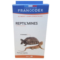 Reptil'mines 15 g vitamine voor reptielen en schildpadden Francodex FR-174054 Voedsel