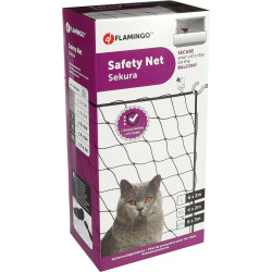 Rede de proteção para gatos Sekura Black 6 x 3 metros FL-15212 Segurança